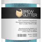 Teal BREW GLITTER Edible Glitter For Drinks, Cocktails, Beer, Garnish Glitter & Beverages | KOSHER & HALAL Certified | 100% Edible & Food Grade | Vegan, Gluten, Nut Free (25g, Teal)
