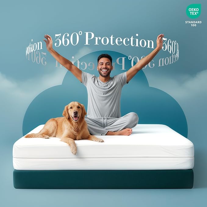 Utopia Bedding Mattress Protector Zippered Twin Size, 100% Waterproof Bed Bug - Image 4