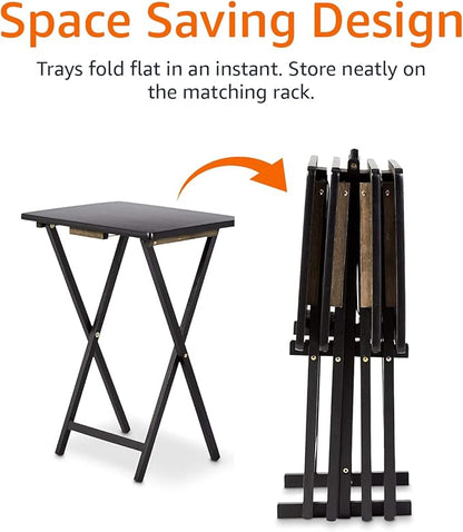 Amazon Basics Portable Foldable TV Tray Table - Image 6