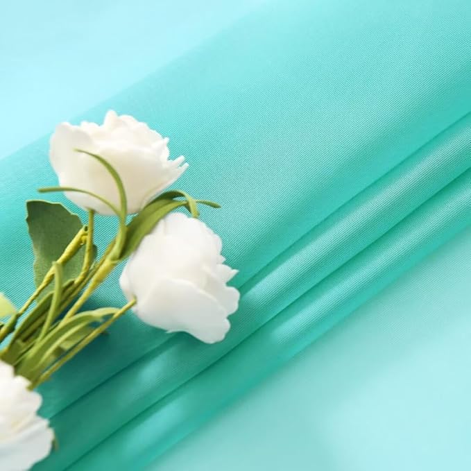 SpaceDresser Sheer Voile Window Treatment Rod Pocket Curtain Panels - Image 5