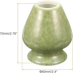 HARFINGTON Ceramic Chasen Stand 70mm Matcha Whisk Holder Teas Set Whisks Stand Traditional Matcha Tea Chasen Holder Tea Set Accessories for Tea Tasting, Matcha Green
