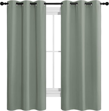 NICETOWN Sage Green Room Darkening Curtains - Image 2