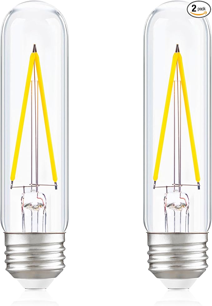 Dimmable E26 T30 T10 LED Bulb Long Tube Light Bulb 4W, Type T Tubular Light by PADMOLUDAZ