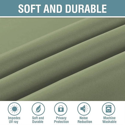 H.VERSAILTEX Blackout Curtains Grommet Thermal Insulated Room Darkening Curtains - Image 4