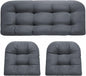 DANGHOOGY Wicker Chair Cushions, Waterproof Outdoor Loveseat Cushions by DANGHOOGYFurnitureCushions