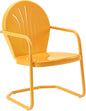 Crosley Furniture Griffith Outdoor Chair, Retro Metal Patio Chairs by CrosleyFurniture