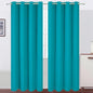 Blackout Curtains 52 x 90 Inch Long Teal Curtains Set of 2 Panels Room by Lemomo