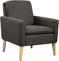 Modern Accent Chair for Living Room, Comfy Upholstered Linen Fabric Single Sofa by Lohoms