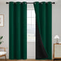 SimpleHome Dark Green 100% Blackout Curtains Room Darkening Living Room 84 | by SimpleHome