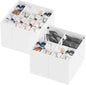 SpaceAid Shoe Organizer for Closet, 2 Pack Foldable Shoe Storage Containers by SpaceAid