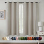MIULEE Blackout Curtains for Bedroom 2 Panels 40 x 63 Inch Long Natural | by MIULEE