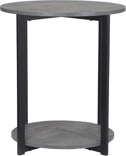 Household Essentials Jamestown Round Side End Table - Image 10