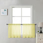 Chyhomenyc Sheer Tier Curtains 24 Inch Length by Chyhomenyc
