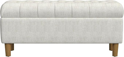 Homepop Home Decor | Tufted Ainsley Button Storage Ottoman Bench by HomePop