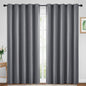 Yakamok Grey Room Darkening Curtains 70x84 inch Gray Grommet-Living Room | 2 by Yakamok