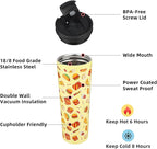 BJPKPK 34oz Skinny Tumbler With lid And Straw Stainless Steel Travel Coffee Mug Insulated Tumblers Cups,Yummy