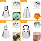 6 pcs Flower Piping Tips Rose Petal Pastry Tips, large piping tips, Chrysanthemum Nozzles, Cupcake Pastry Tool For Decorating Cake Tulip Baking Forms New (tulips - 6pcs)