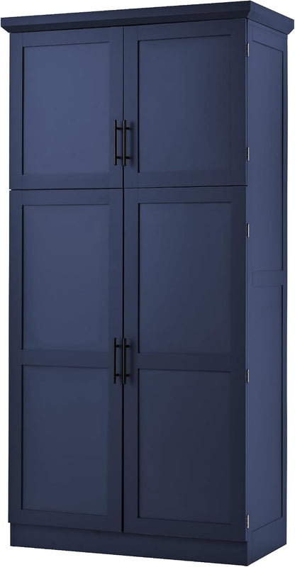 VilroCaz Freestanding Kitchen Pantry Tall Storage Cabinet, Wooden Kitchen - Image 8