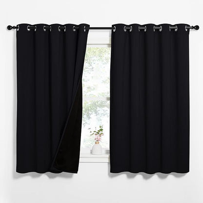 NICETOWN Complete 100% Blackout Curtains, Thermal Insulated & Energy Efficiency by NICETOWN