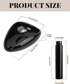 Ceramic Espresso Dosing Cup & 10ml Aluminum Glass Coffee Spray Bottle, Coffee Dosing Cup Precision RDT Kit for Baristas & Home Brewing, Black
