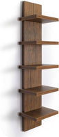 Homaterial 5 Tier Wall Shelf Unit, Decorative Wall Mount Vertical Shelving by Homaterial