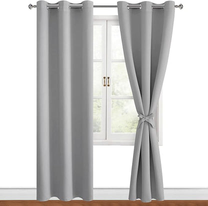 Blackout Curtains for Bedroom, 42 x 84 Inch, 2 Panels | Thermal Insulated & by Hiasan