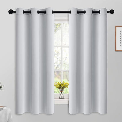 Yakamok Room Darkening Curtains 42x63 inch Length Greyish White-Living Room | 2 by Yakamok