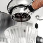 CrossCreek 51mm Espresso Bottomless Portafilter with 2 Ear | Fits De’Longhi ECP3420 / EC155 / BCO430 / EC260 Espresso Machine | Stainless Steel Basket and Walnut Handle | Espresso Accessories