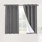 H.VERSAILTEX Linen Blackout Curtains 45 Inches Long 100% Absolutely Blackout by HVERSAILTEX