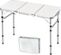 Yriuat Folding Camping Table 3ft Portable Picnic Table Adjustable Height Small by Yriuat