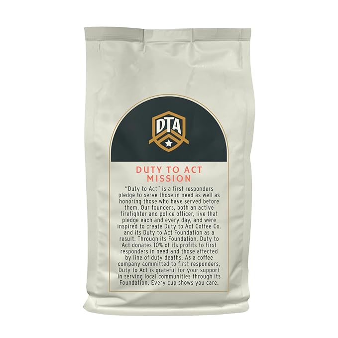 Duty to Act Medium Roast Whole Bean Coffee, 2 lbs (Pack of 5)