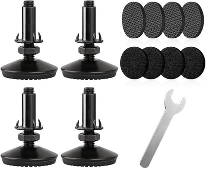 4 Set M10 Adjustable Leveling Feet, Heavy Duty Height Adjuster Furniture by Tahikem