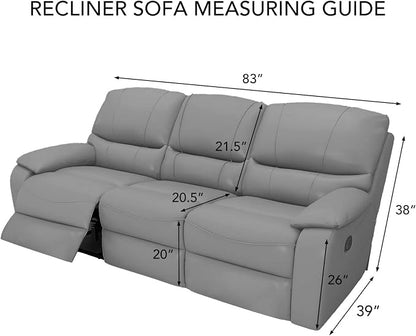 PureFit Super Stretch 3 Seats Recliner Sofa Couch Cover - Image 6