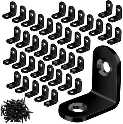 Vicuna R 40PCS L Brace, Stainless Steel Corner Brace, Metal Right Angle Bracket by Vicuna+R