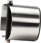 Coffee Knock Box, Espresso Knock Box Stainless Steel Espresso Machine Accessories with Removable Knock Bar and Non-Slip Base Coffee Grounds Container Bin, Large (Silver)