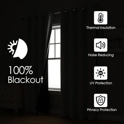 ChrisDowa 100% Blackout Curtains - Image 2