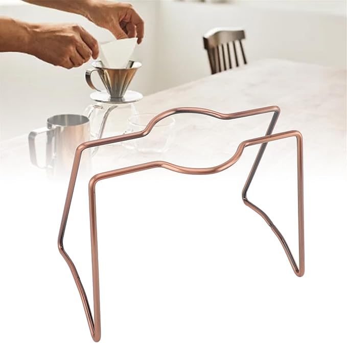Clever Dripper,Pour Over Coffee Dripper Stand , Reusable Metal Pour Over Coffee Dripper Stand Circinate Portable Filter Holder Rack Drip Coffee Brewing Stand for Home Cafe Office Camping Travel