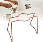 Clever Dripper,Pour Over Coffee Dripper Stand , Reusable Metal Pour Over Coffee Dripper Stand Circinate Portable Filter Holder Rack Drip Coffee Brewing Stand for Home Cafe Office Camping Travel