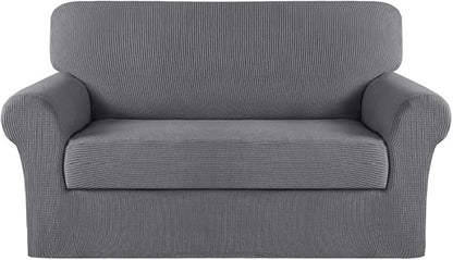 Turquoize Stretch Sofa Slipcover 2 Pieces Sofa Cover Couch Cover by Turquoize