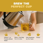 HANDPICK, Ginger Tea Bags, Caffeine Free & 100% Pure Ginger Root | Soothing & Spicy Blend | Round Eco Conscious Teabags