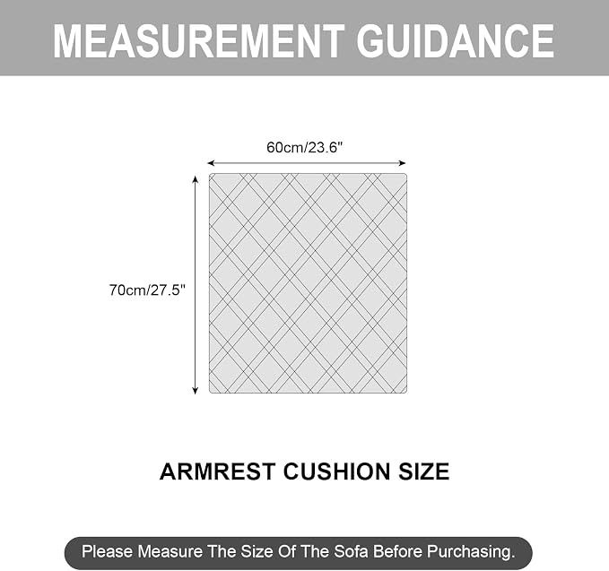Genina Sofa Armrest Cover, Anti-Slip Armchair Slipcovers - Image 3