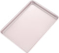 CHEFMADE 15-Inch Baking Sheet Pan, Non-Stick Carbon Steel Rimmed Cookie Sheet Pan for Oven Roasting Meat Bread Jelly Roll Battenberg Pizzas Pastries 10.6" x 15.6" x 1" (Champagne Gold)