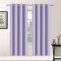 Yakamok Room Darkening Curtains 52x72 inch Length Lilac-Living Room | 2 panels by Yakamok