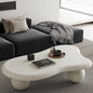 47.2” Cloud Coffee Table with 3 Ball Legs, Modern Irregular Center Table by BSYEIO