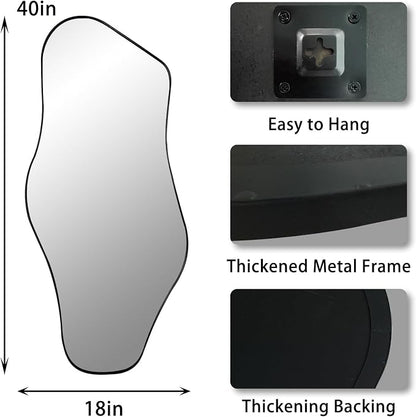 Irregular Wall Mirror, Modern Organic Shaped Mirrors - Image 5