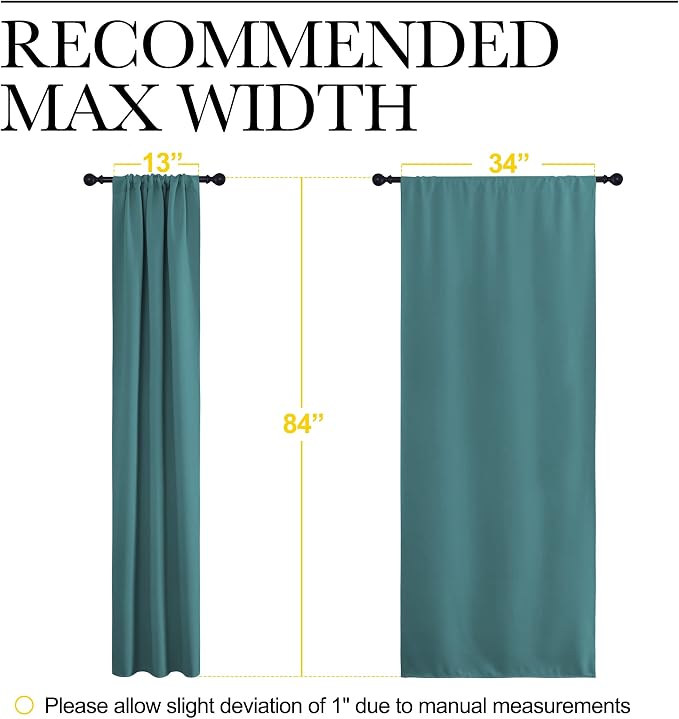NICETOWN Blackout Curtains Window Draperies - Image 7