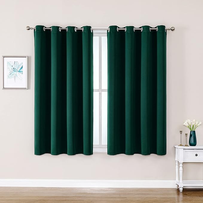 ChrisDowa Blackout Curtains for Bedroom and Living Room 54 Inches Long | 2 by ChrisDowa