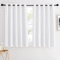 NICETOWN Room Darkening White Curtain by NICETOWN
