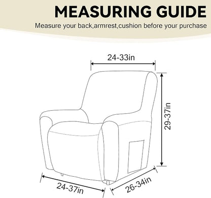 Cupuamon Recliner Chair Covers, Lazy Boy Recliner Covers Stretch Reclining - Image 2