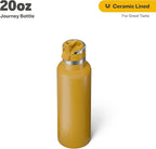 RTIC 20oz Journey Bottle Metal Stainless Steel Vacuum Insulated, BPA Free, Reusable, for Water, Hot and Cold Drinks, Travel, Sports, Camping, Harvest